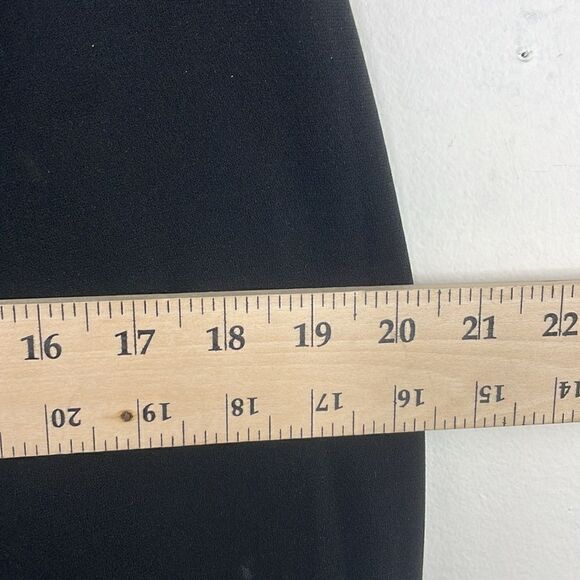 Anne Klein Black Pleated Straight Leg High Rise size 8 - Picture 9 of 13